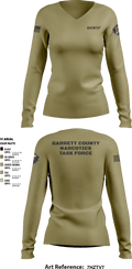 GCNTF 76006174 Women's Long Sleeve V-neck Shirt - 2