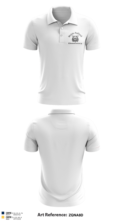 Waldo Pafford Elementary 79350355 Short Sleeve Performance Polo - 15