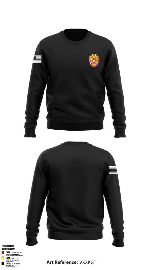 Crew Neck Sweatshirt, HHB 3rd Battalion, 3rd Field Artillery, , Teamtime, Team time, sublimation, custom sports apparel, team uniforms, spirit wear, spiritwear, sports uniforms, custom shirts, team store, custom team store, fundraiser sports, apparel fundraiser