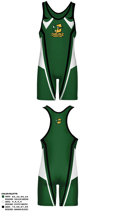Carlisle High School Wrestling 5191050 Wrestling Singlet - 2