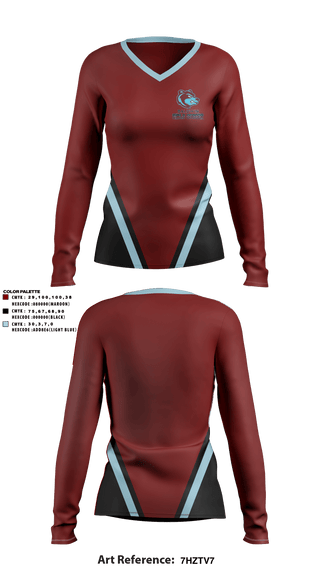 Women's Long Sleeve Vneck Shirt, Baldwin High School, Spirit Store, Teamtime, Team time, sublimation, custom sports apparel, team uniforms, spirit wear, spiritwear, sports uniforms, custom shirts, team store, custom team store, fundraiser sports, apparel fundraiser