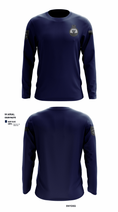 BCGS TRIDENT 3686693 Long Sleeve Performance Shirt - 7