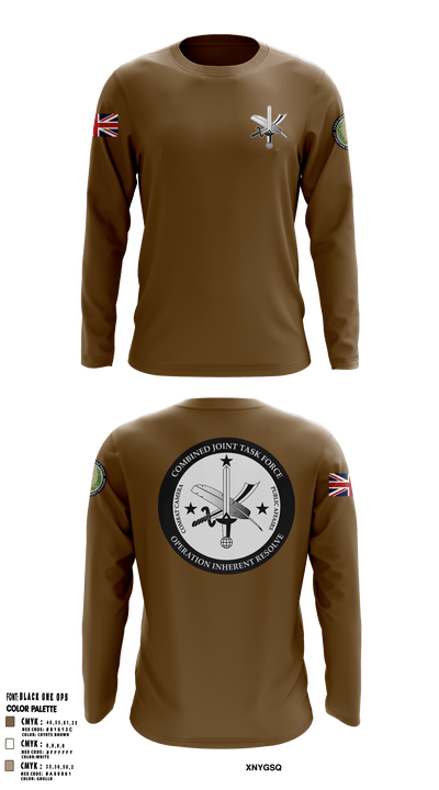 CJTF-OIR PAO 87196847 Long Sleeve Performance Shirt - 53