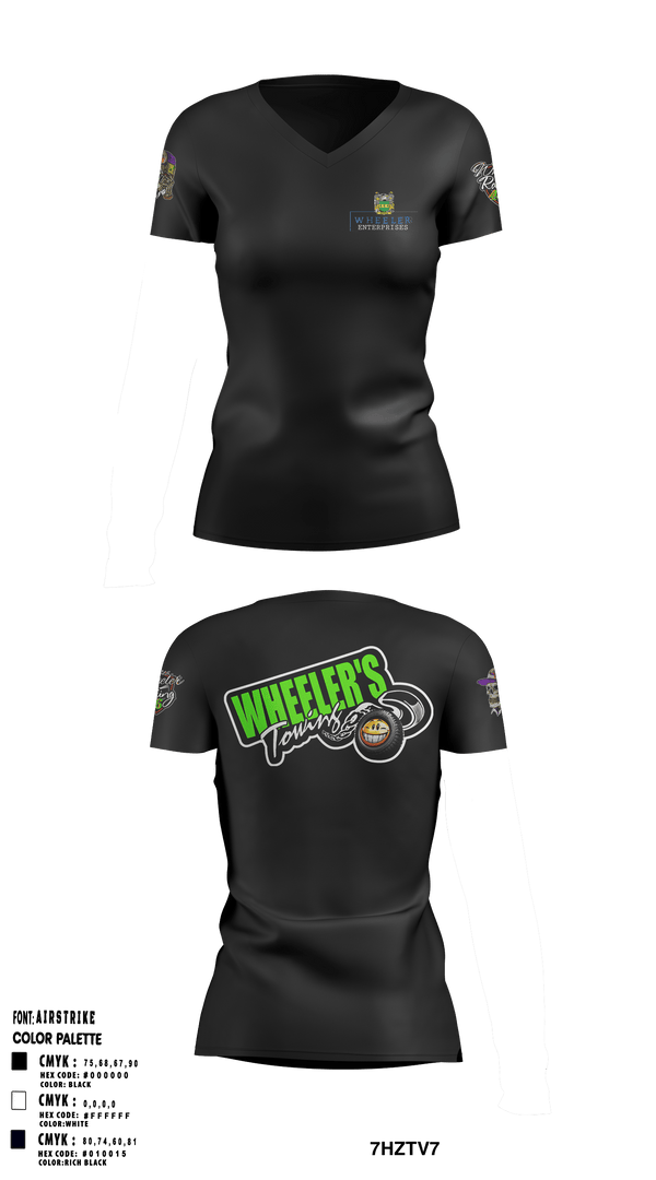 Women's Short Sleeve Vneck Shirt, Wheeler EnterprisesWheeler Enterprises, , Teamtime, Team time, sublimation, custom sports apparel, team uniforms, spirit wear, spiritwear, sports uniforms, custom shirts, team store, custom team store, fundraiser sports, apparel fundraiser