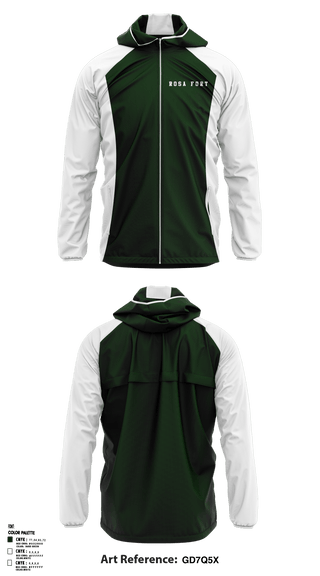 Windbreaker, Rosa Fort High School, Spirit Store, Teamtime, Team time, sublimation, custom sports apparel, team uniforms, spirit wear, spiritwear, sports uniforms, custom shirts, team store, custom team store, fundraiser sports, apparel fundraiser