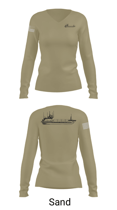 USAV NEW ORLEANS 71944163 Women's Long Sleeve V-neck Shirt - 42