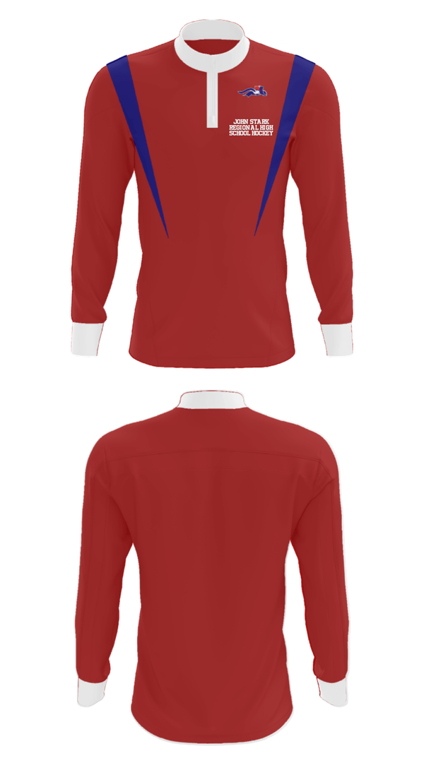 Quarter Zip Jacket, John Stark Regional High School Hockey, Ice Hockey, Teamtime, Team time, sublimation, custom sports apparel, team uniforms, spirit wear, spiritwear, sports uniforms, custom shirts, team store, custom team store, fundraiser sports, apparel fundraiser