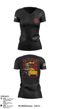 HHC 1-114 Infantry Brigade 59777131 Women's Short Sleeve V-neck Shirt - 6