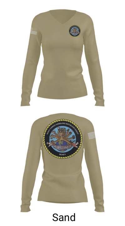 NCHB-8 12984282 Women's Long Sleeve V-neck Shirt - 42