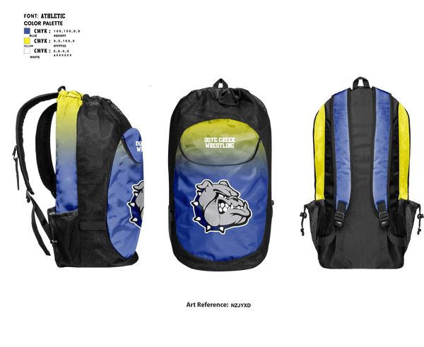 Gear Bag, Dove Creek High School Wrestling, Wrestling, Teamtime, Team time, sublimation, custom sports apparel, team uniforms, spirit wear, spiritwear, sports uniforms, custom shirts, team store, custom team store, fundraiser sports, apparel fundraiser