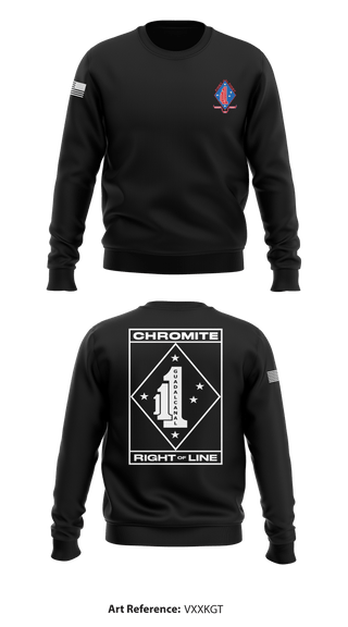 Crew Neck Sweatshirt, , Marines, Teamtime, Team time, sublimation, custom sports apparel, team uniforms, spirit wear, spiritwear, sports uniforms, custom shirts, team store, custom team store, fundraiser sports, apparel fundraiser