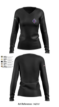 1 marine division fwd 62335436 Women's Long Sleeve V-neck Shirt - 1