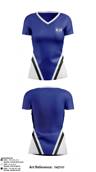 Women's Short Sleeve Vneck Shirt, MRH High School, Spirit Store, Teamtime, Team time, sublimation, custom sports apparel, team uniforms, spirit wear, spiritwear, sports uniforms, custom shirts, team store, custom team store, fundraiser sports, apparel fundraiser