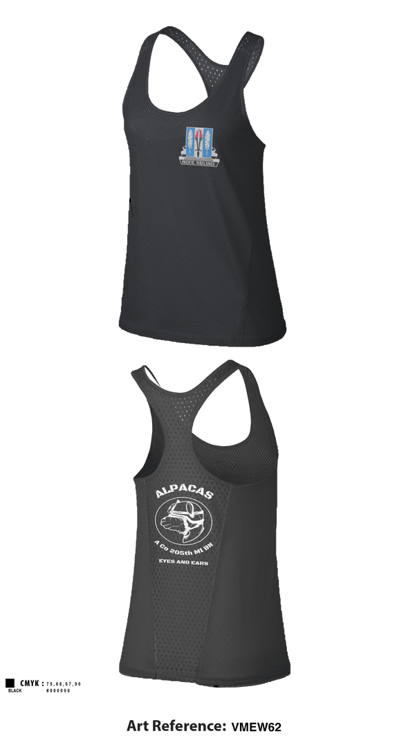 Tank Top, Alpha Company 205th MI BN, Army, Teamtime, Team time, sublimation, custom sports apparel, team uniforms, spirit wear, spiritwear, sports uniforms, custom shirts, team store, custom team store, fundraiser sports, apparel fundraiser
