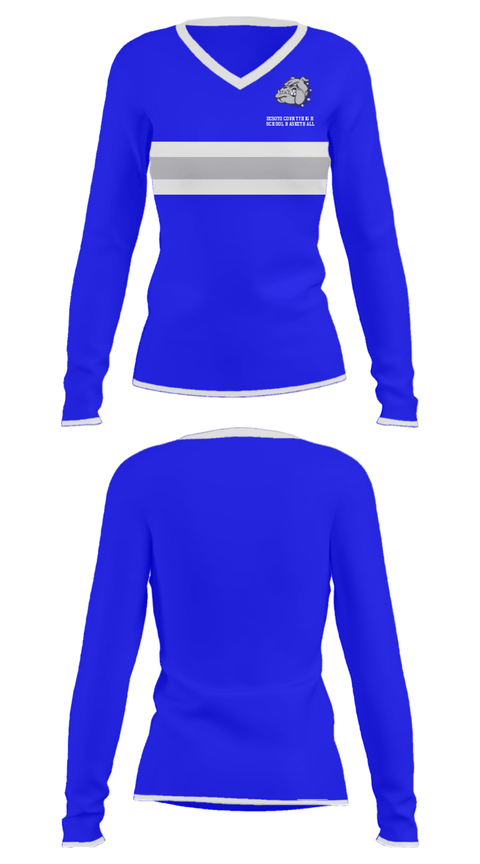 Women's Long Sleeve Vneck Shirt, Desoto County High School Basketball, Men's Basketball, Teamtime, Team time, sublimation, custom sports apparel, team uniforms, spirit wear, spiritwear, sports uniforms, custom shirts, team store, custom team store, fundraiser sports, apparel fundraiser