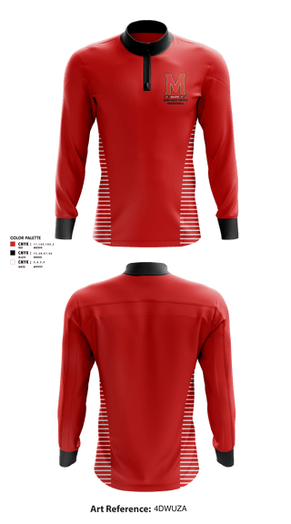 Quarter Zip Jacket, Maryland United Basketball, Men's Basketball, Teamtime, Team time, sublimation, custom sports apparel, team uniforms, spirit wear, spiritwear, sports uniforms, custom shirts, team store, custom team store, fundraiser sports, apparel fundraiser