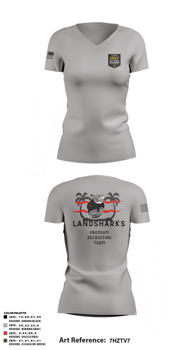 22ND RRB 50594442 Women's Short Sleeve V-neck Shirt - 50