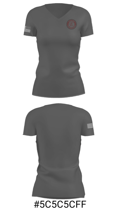 Elgin High School Golf 19799205 Women's Short Sleeve V-neck Shirt - 22