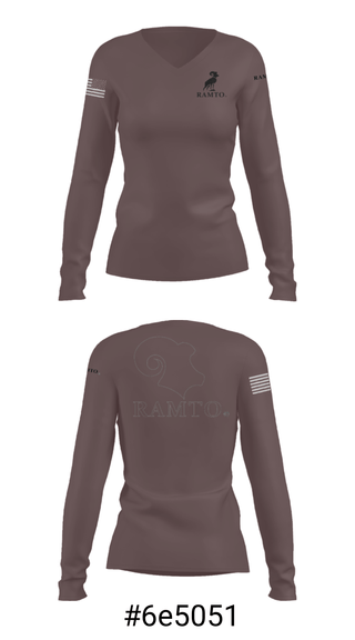Women's Long Sleeve Vneck Shirt, Ramtocompany, , Teamtime, Team time, sublimation, custom sports apparel, team uniforms, spirit wear, spiritwear, sports uniforms, custom shirts, team store, custom team store, fundraiser sports, apparel fundraiser