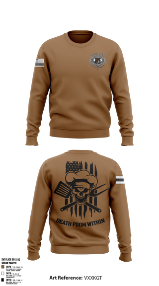 Crew Neck Sweatshirt, , Army, Teamtime, Team time, sublimation, custom sports apparel, team uniforms, spirit wear, spiritwear, sports uniforms, custom shirts, team store, custom team store, fundraiser sports, apparel fundraiser