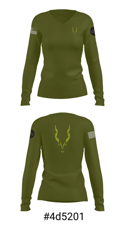 R58 19077757 Women's Long Sleeve V-neck Shirt - 36