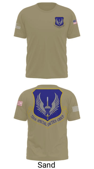 724th Special Tactics Group 79677421 Short Sleeve Performance Shirt - 36