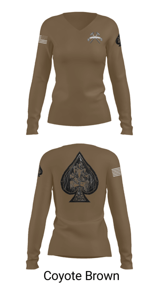 Women's Long Sleeve Vneck Shirt, , Army, Teamtime, Team time, sublimation, custom sports apparel, team uniforms, spirit wear, spiritwear, sports uniforms, custom shirts, team store, custom team store, fundraiser sports, apparel fundraiser