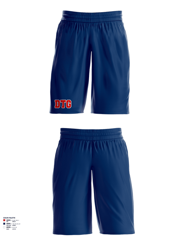 DTG Basketball 38220233 Reversible Basketball Shorts (Red/Blue) - 4