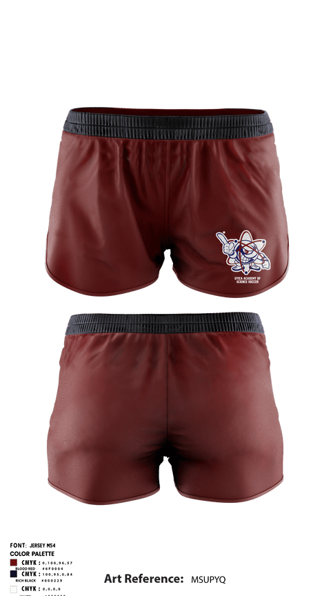Mens Soccer Shorts, Utica Academy of Science Charter School Soccer, Men's Soccer, Teamtime, Team time, sublimation, custom sports apparel, team uniforms, spirit wear, spiritwear, sports uniforms, custom shirts, team store, custom team store, fundraiser sports, apparel fundraiser