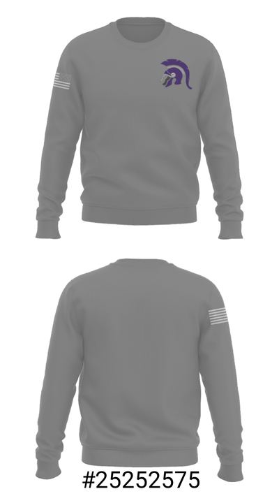 Spring Creek High School Volleyball 45487303 Crew Neck Sweatshirt - 12