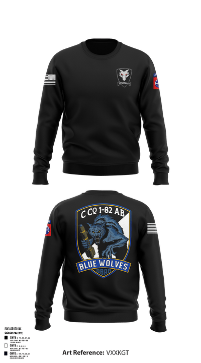 C/1-82 AB Bluewolves 72961679 Crew Neck Sweatshirt - 6