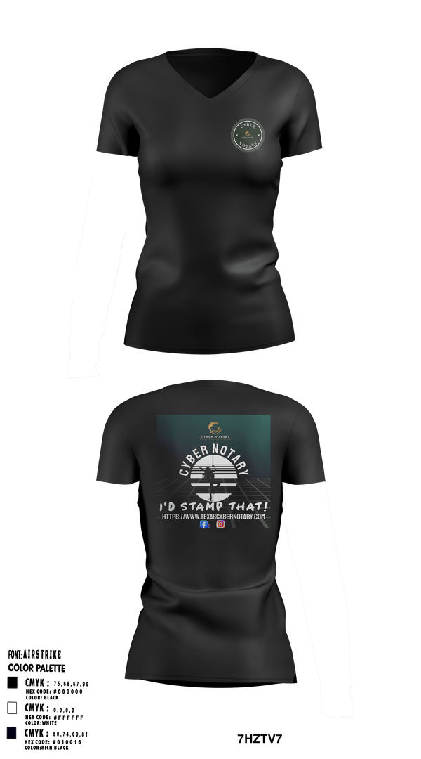 Women's Short Sleeve Vneck Shirt, Cyber NotaryCyber Notary, , Teamtime, Team time, sublimation, custom sports apparel, team uniforms, spirit wear, spiritwear, sports uniforms, custom shirts, team store, custom team store, fundraiser sports, apparel fundraiser