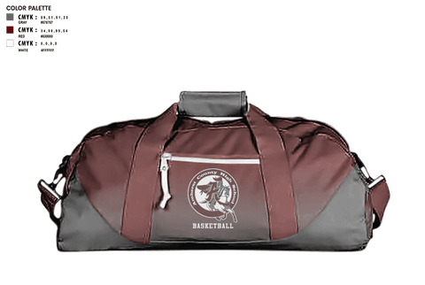 Duffle Bag, Amherst County High School Basketball, Men's Basketball, Teamtime, Team time, sublimation, custom sports apparel, team uniforms, spirit wear, spiritwear, sports uniforms, custom shirts, team store, custom team store, fundraiser sports, apparel fundraiser