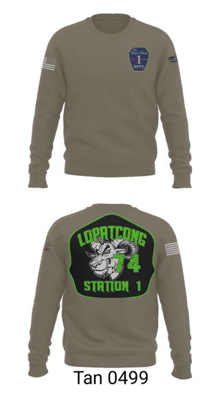 Crew Neck Sweatshirt, , Fire Department, Teamtime, Team time, sublimation, custom sports apparel, team uniforms, spirit wear, spiritwear, sports uniforms, custom shirts, team store, custom team store, fundraiser sports, apparel fundraiser