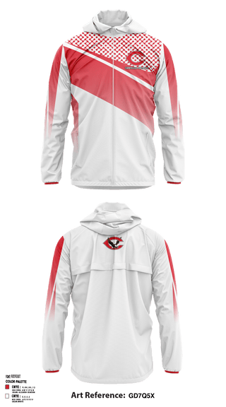 Windbreaker, Caseville Junior High School Volleyball, Women's Volleyball, Teamtime, Team time, sublimation, custom sports apparel, team uniforms, spirit wear, spiritwear, sports uniforms, custom shirts, team store, custom team store, fundraiser sports, apparel fundraiser