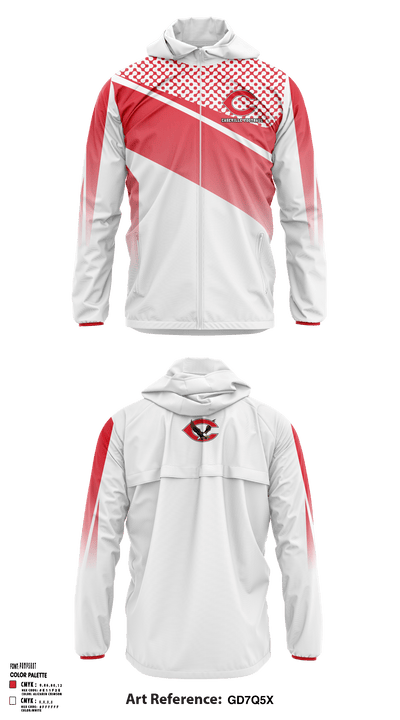 Caseville Junior High School 91724706 Windbreaker - 3