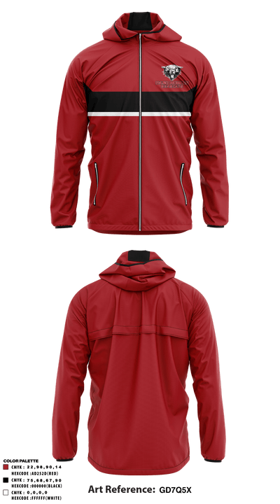 Paso Robles High School 46323233 Windbreaker - 1