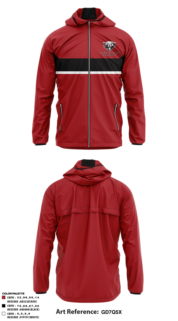 Windbreaker, Paso Robles High School, Spirit Store, Teamtime, Team time, sublimation, custom sports apparel, team uniforms, spirit wear, spiritwear, sports uniforms, custom shirts, team store, custom team store, fundraiser sports, apparel fundraiser