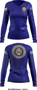 Stafford County Fire Marshal's Office 47147384 Women's Long Sleeve V-neck Shirt - 1