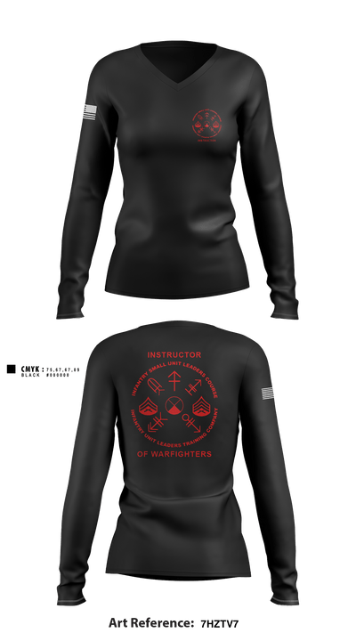 AITB 17971825 Women's Long Sleeve V-neck Shirt - 1