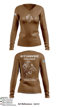 2/7 FOX CO 19169084 Women's Long Sleeve V-neck Shirt - 63