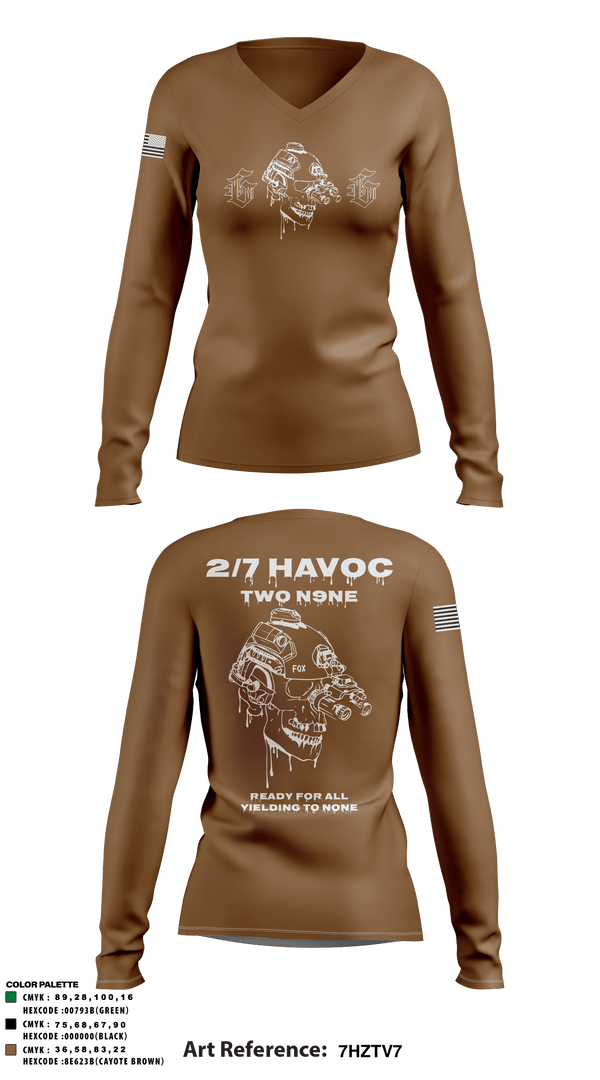 Women's Long Sleeve Vneck Shirt, , Marines, Teamtime, Team time, sublimation, custom sports apparel, team uniforms, spirit wear, spiritwear, sports uniforms, custom shirts, team store, custom team store, fundraiser sports, apparel fundraiser
