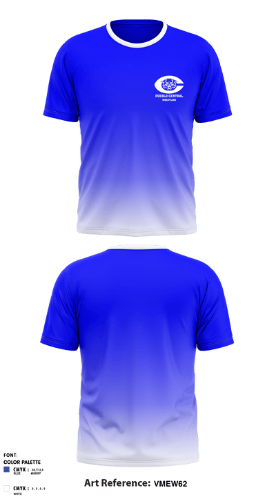 Pueblo Central High School Wrestling 74987438 Short Sleeve Rash Guard Shirt - 1