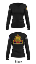 WVARNG Surface Maintenance Management Office 36945793 Women's Long Sleeve V-neck Shirt - 38