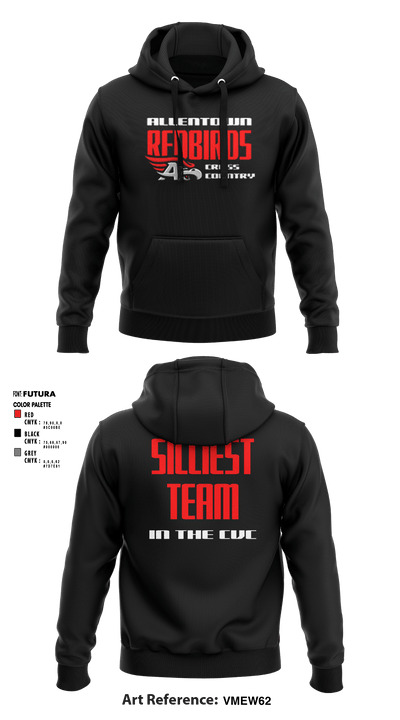 Allentown High School Cross Country 36691106 Hoodie - 11