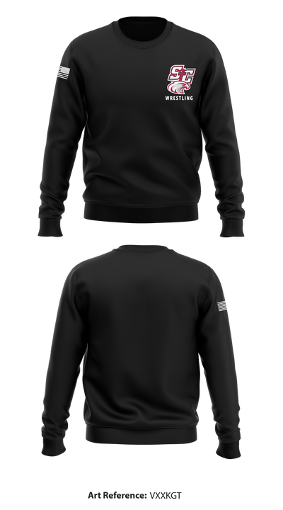 Santiam Christian School Wrestling 60304138 Crew Neck Sweatshirt - 9