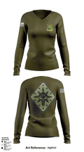 C Co 1-635th AR 23122236 Women's Long Sleeve V-neck Shirt - 2