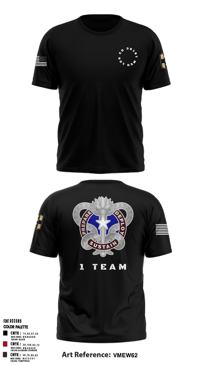 361st Med Log 17181493 Short Sleeve Performance Shirt - 3