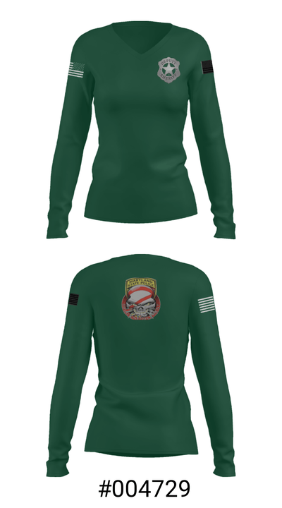 Deputy 71188083 Women's Long Sleeve V-neck Shirt - 7