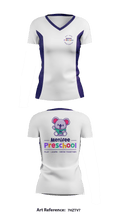 Menifee Preschool 74289541 Women's Short Sleeve V-neck Shirt - 1